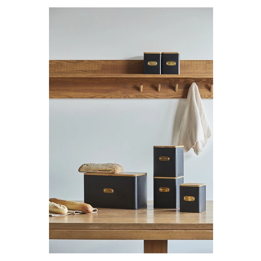 Хлебница Smart Solutions Irmel, 33х18х19 см, графит, сталь