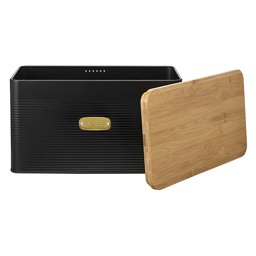 Хлебница Smart Solutions Irmel, 33х18х19 см, графит, сталь