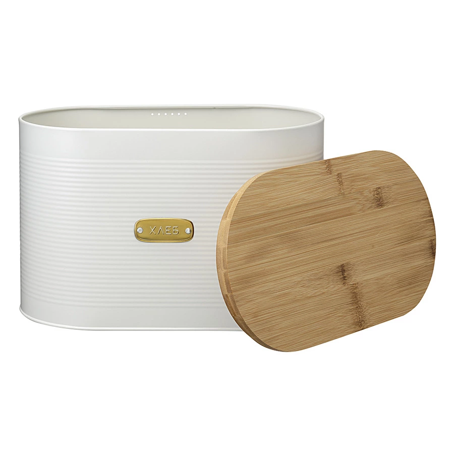 Хлебница Smart Solutions Irmel, 33х18х19 см, молочная, сталь