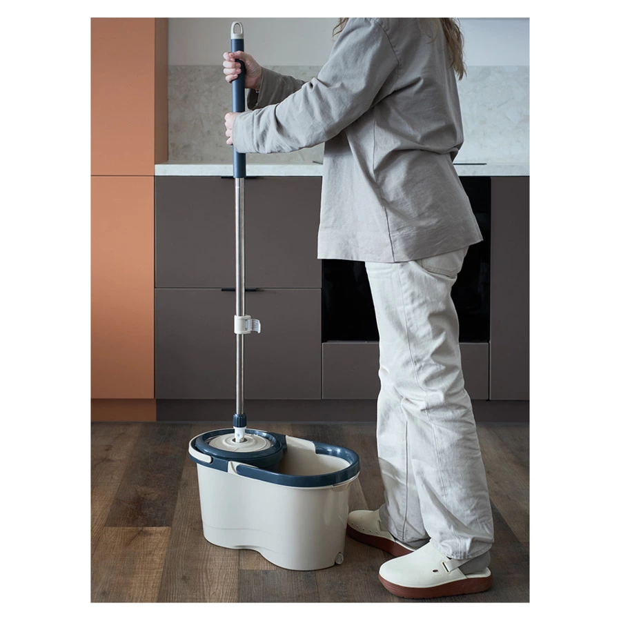 Швабра с ведром и центрифугой Smart Solutions Cleanup, 7 л.