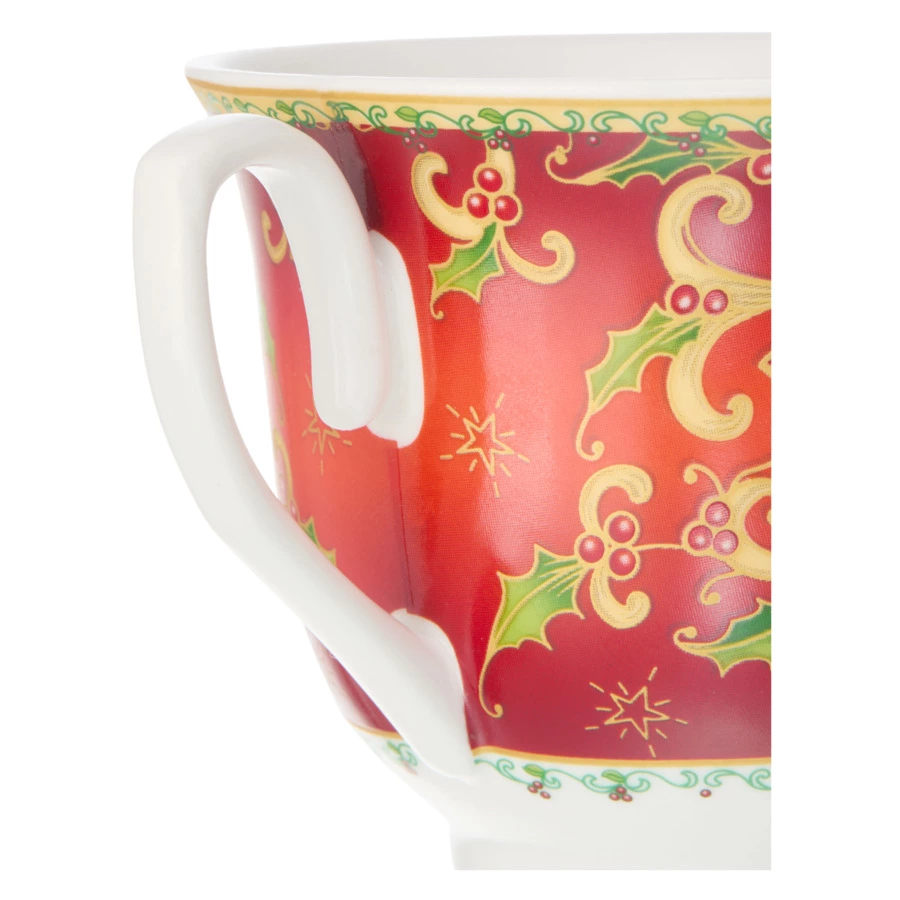Чашка чайная Lamart Palais Royal Рождественская звезда 250 мл, фарфор, п/к