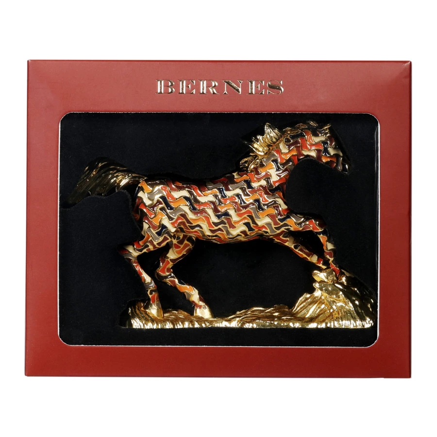 Статуэтка фреско Bernes Лошадь Гермес, латунь, п/к