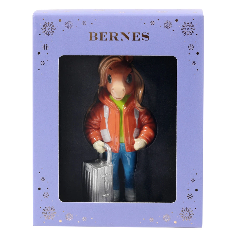 Игрушка елочный Bernes Edition Бэлла, кальцитовый алебастр, п/к