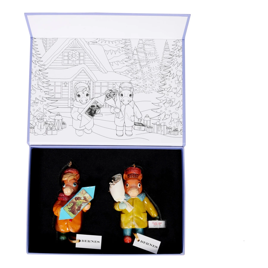 Набор Лошадок Bernes Твикс 14, кальцитовый алебастр, п/к