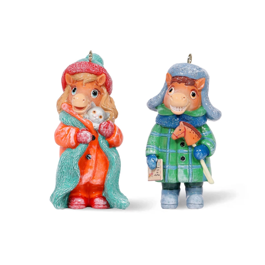 Набор Лошадок Bernes Твикс 15, кальцитовый алебастр, п/к