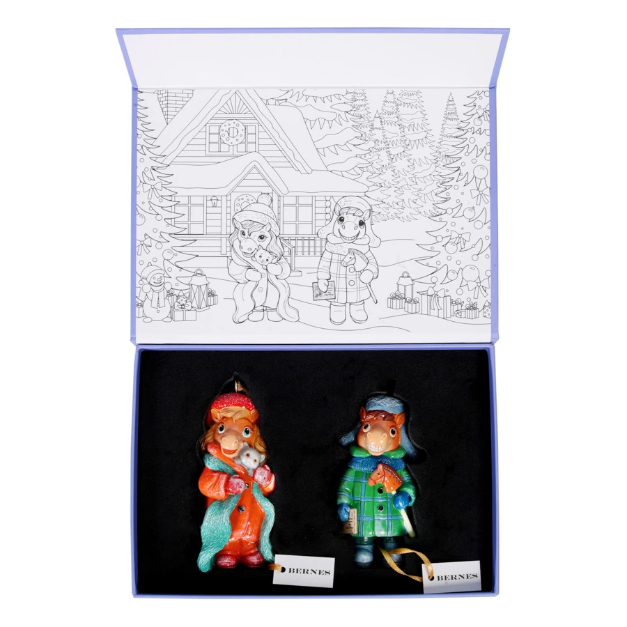 Набор Лошадок Bernes Твикс 15, кальцитовый алебастр, п/к