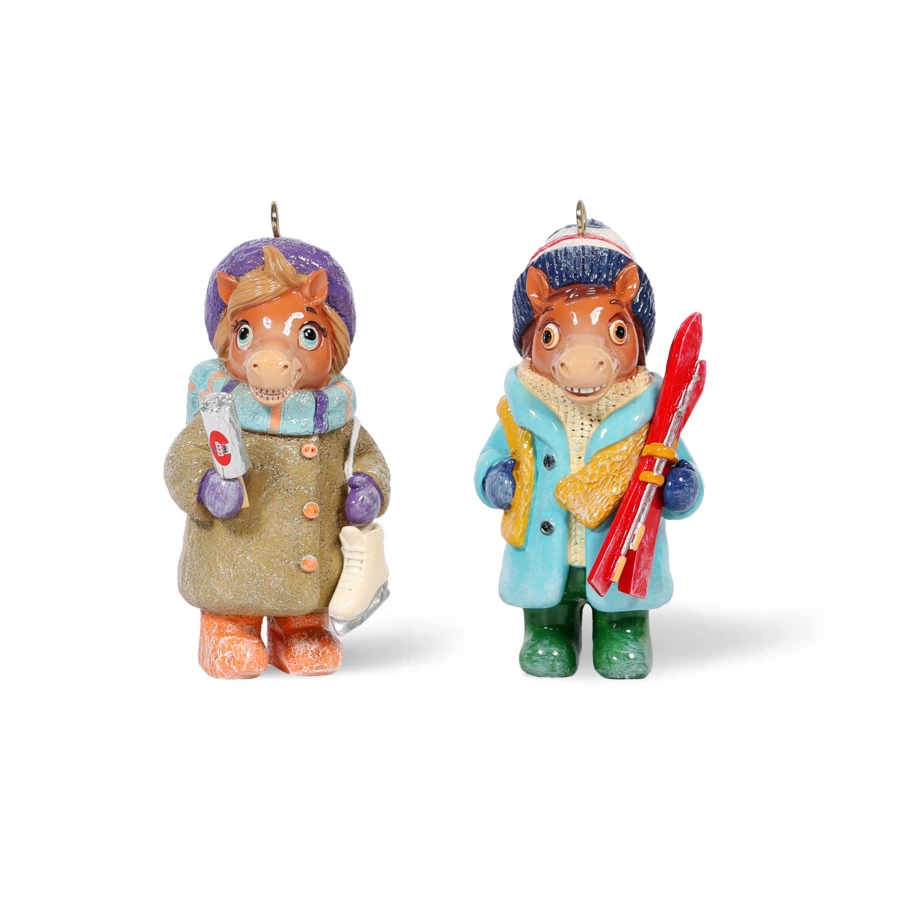 Набор Лошадок Bernes Твикс 16, кальцитовый алебастр, п/к