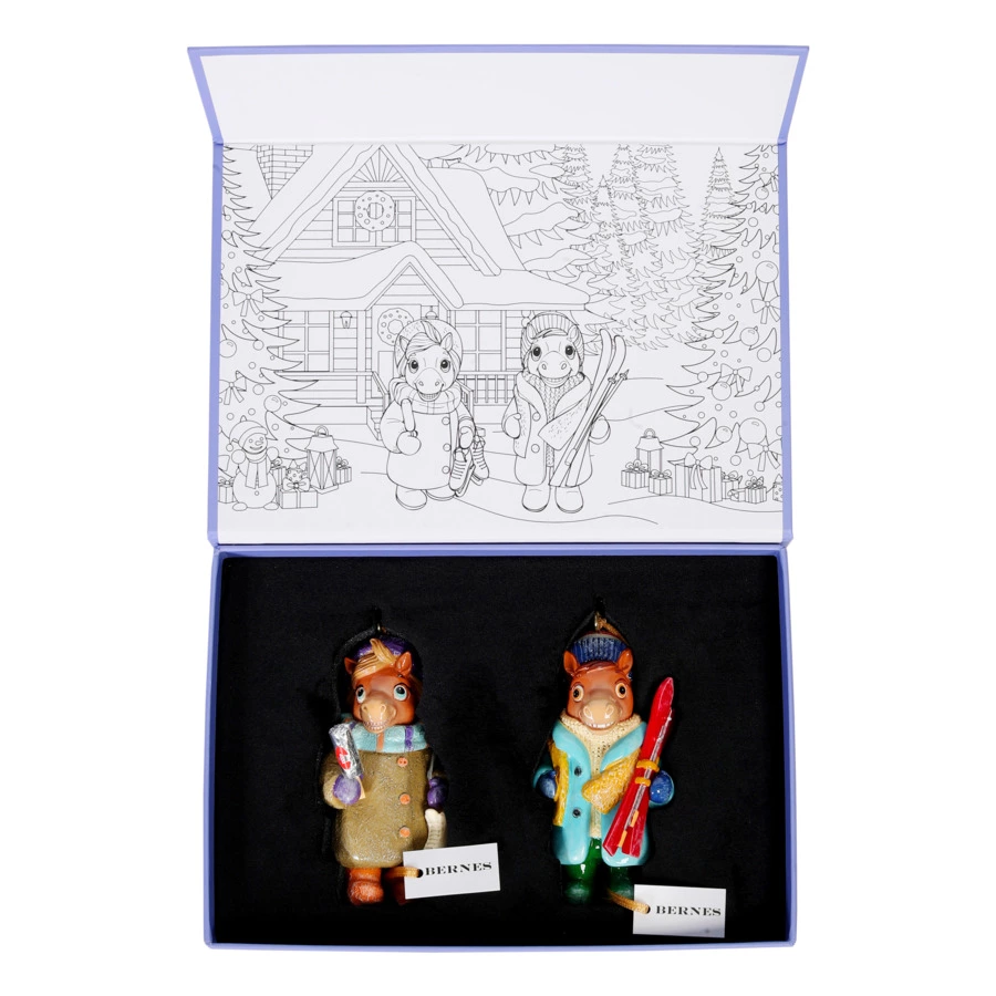 Набор Лошадок Bernes Твикс 16, кальцитовый алебастр, п/к