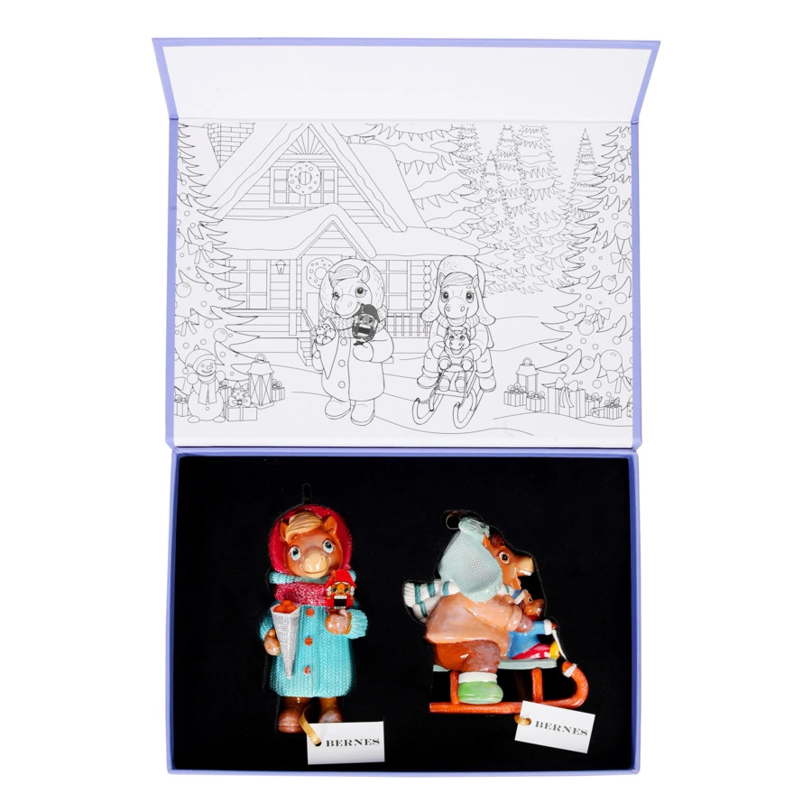 Набор Лошадок Bernes Твикс 17, кальцитовый алебастр, п/к