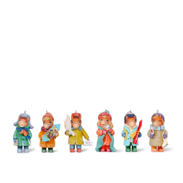 Набор Новогодние Лошадки Bernes Эпизод 4, кальцитовый алебастр, п/к