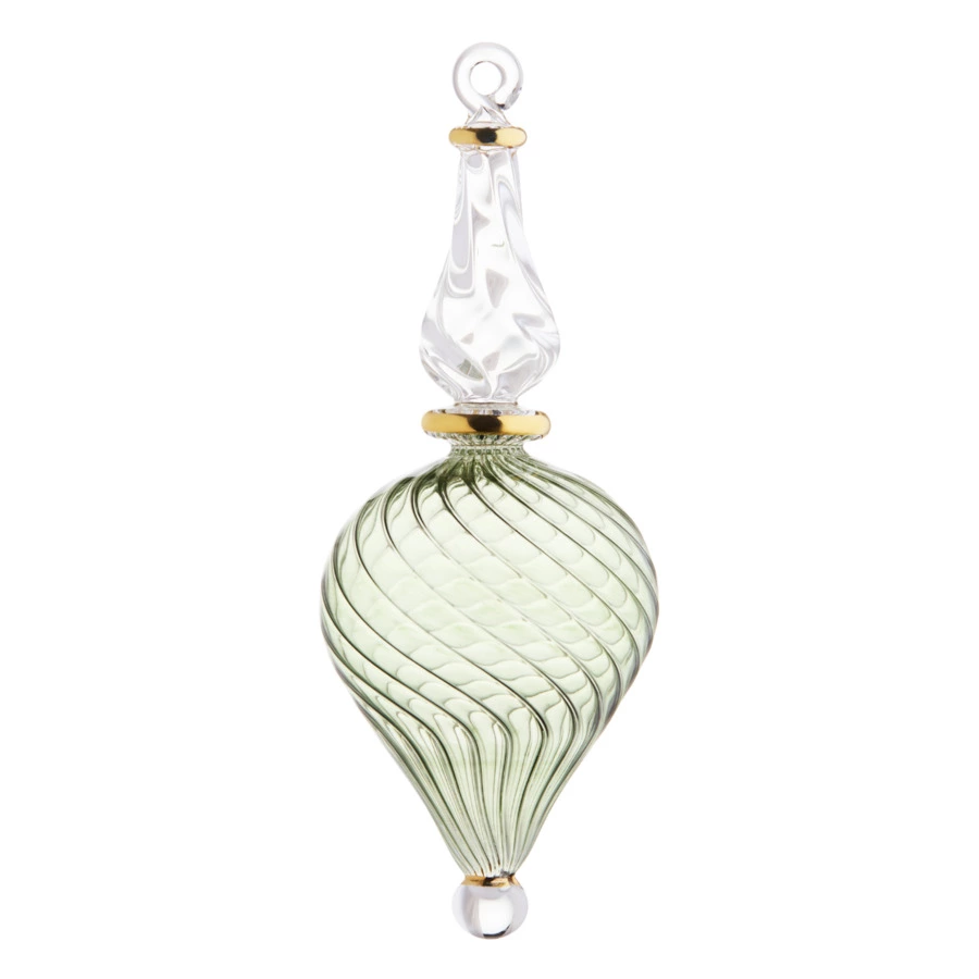 Игрушка елочная Decor de Table Скапино, зеленая, п/к