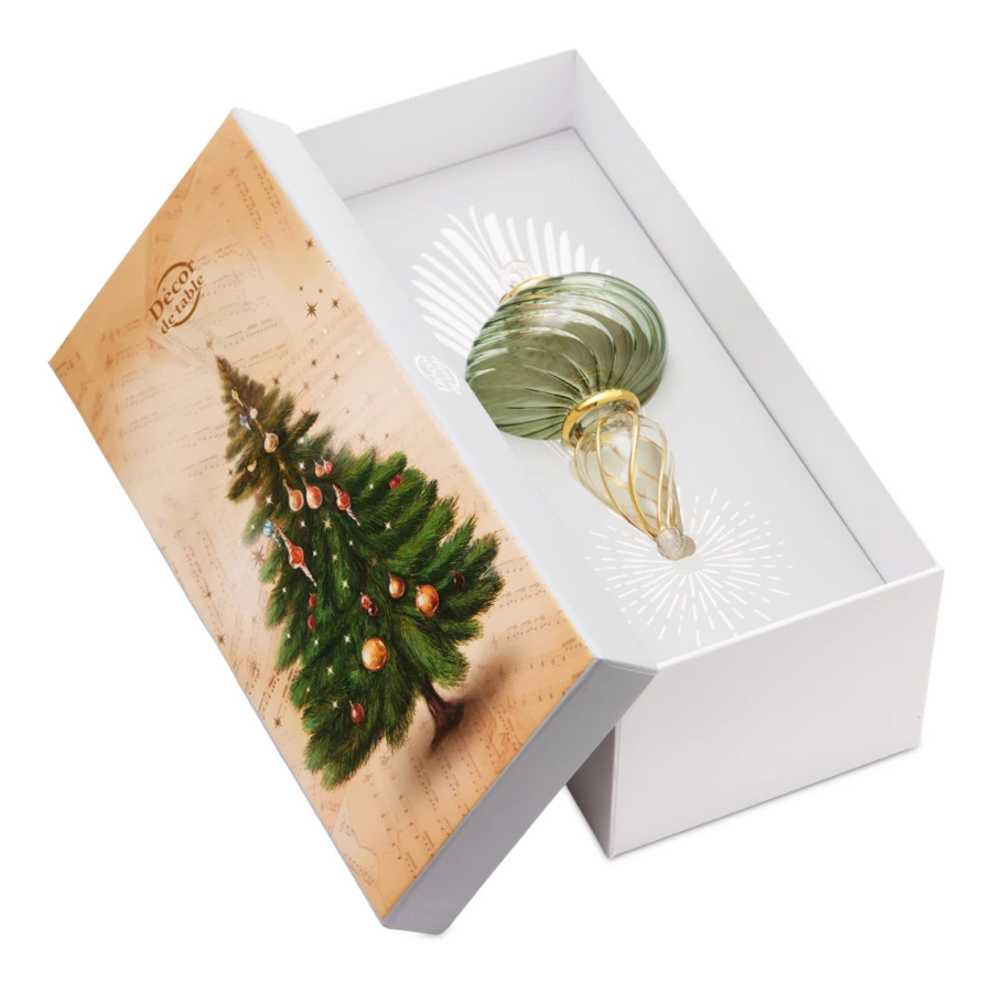 Игрушка елочная Decor de Table Флавио, зеленый, п/к