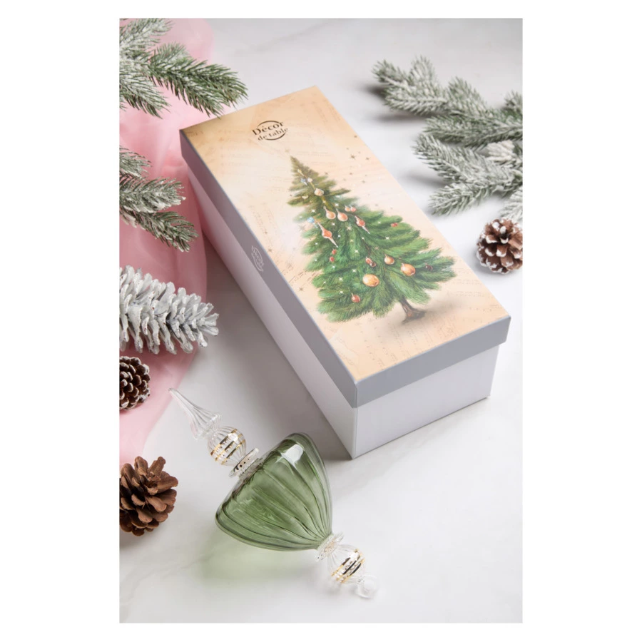 Игрушка елочная Decor de Table Скарамуччи, зеленый, п/к