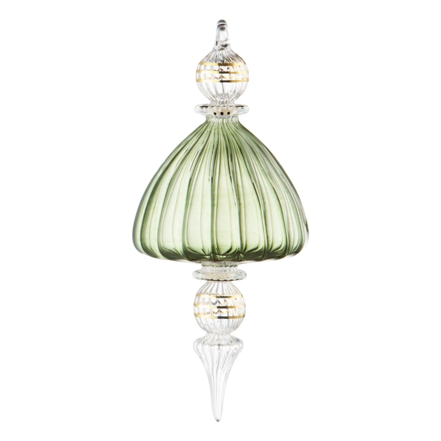 Игрушка елочная Decor de Table Скарамуччи, зеленый, п/к