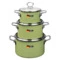 Кастрюля с крышкой Maisingers 1,9 л, сталь эмалированная, зеленый
