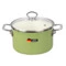 Кастрюля с крышкой Maisingers 3,7 л, сталь эмалированная, зеленая
