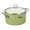 Кастрюля с крышкой Maisingers 6,1 л, сталь эмалированная, зеленая