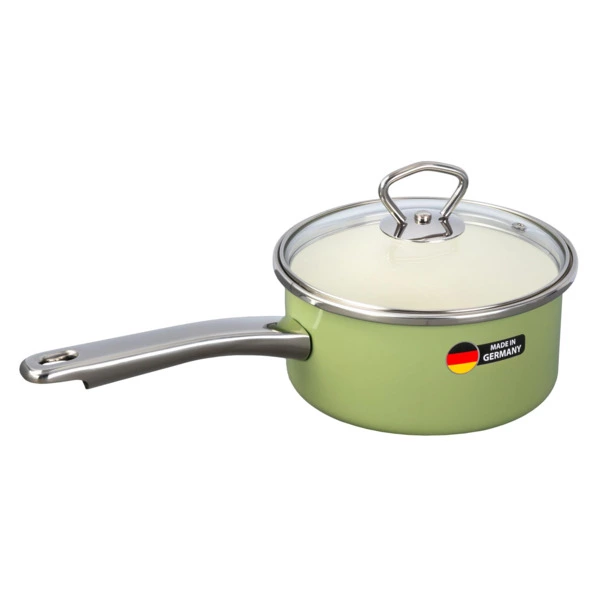 Ковш с крышкой Maisingers 1,4 л, сталь эмалированная, зеленый