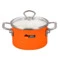 Кастрюля с крышкой Maisingers 1,9 л, сталь эмалированная, оранжевая