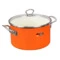 Кастрюля с крышкой Maisingers 6,1 л, сталь эмалированная, оранжевая