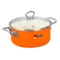 Кастрюля с крышкой Maisingers 2,8 л, сталь эмалированная, оранжевая
