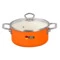 Кастрюля с крышкой Maisingers 2,8 л, сталь эмалированная, оранжевая