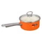 Ковш с крышкой Maisingers 1,4 л, сталь эмалированная, оранжевый