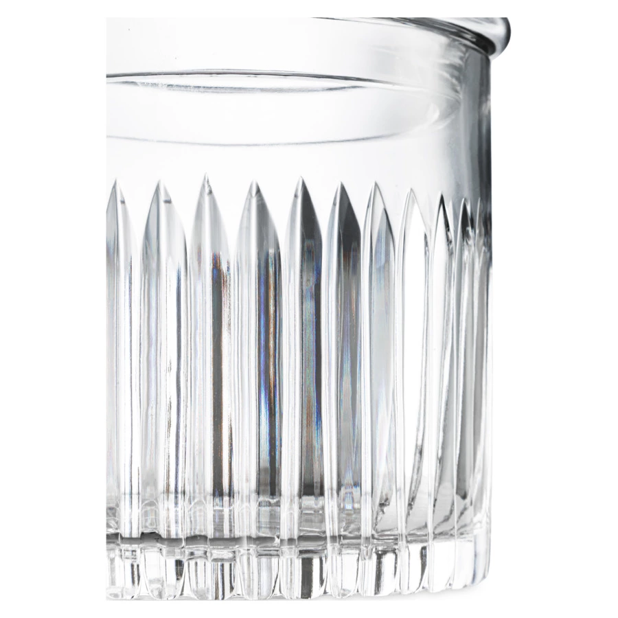 Конфетница с крышкой Decor de table Дефанс Магнолия 12,5х17 см, хрусталь, цветок розовый