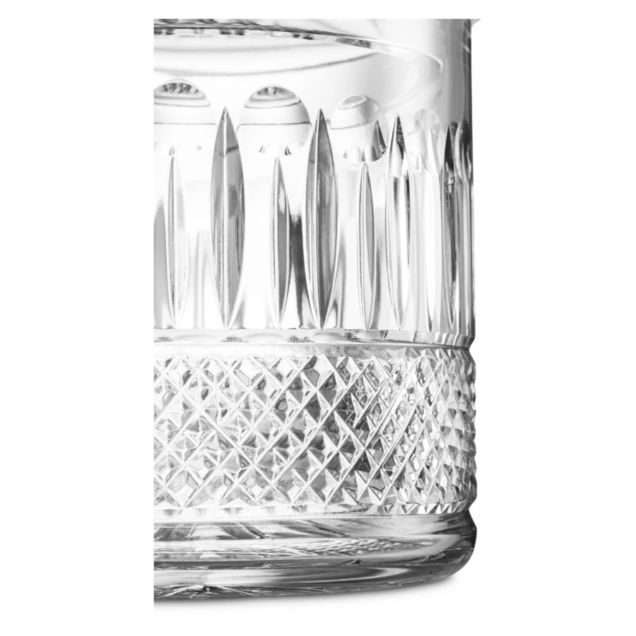 Конфетница с крышкой Decor de table Париж Магнолия 12,5х17 см, хрусталь, цветок фиолетовый