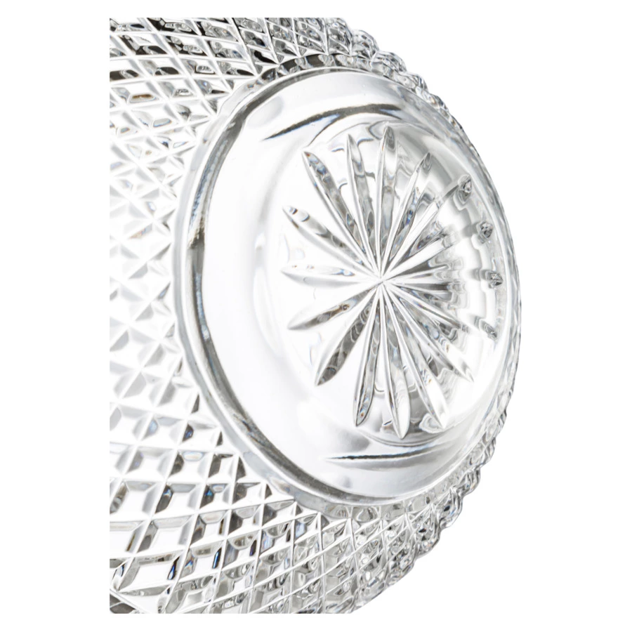 Банка для печенья Decor de table Париж Камелия 15х21,5 см, хрусталь, цветок зеленый