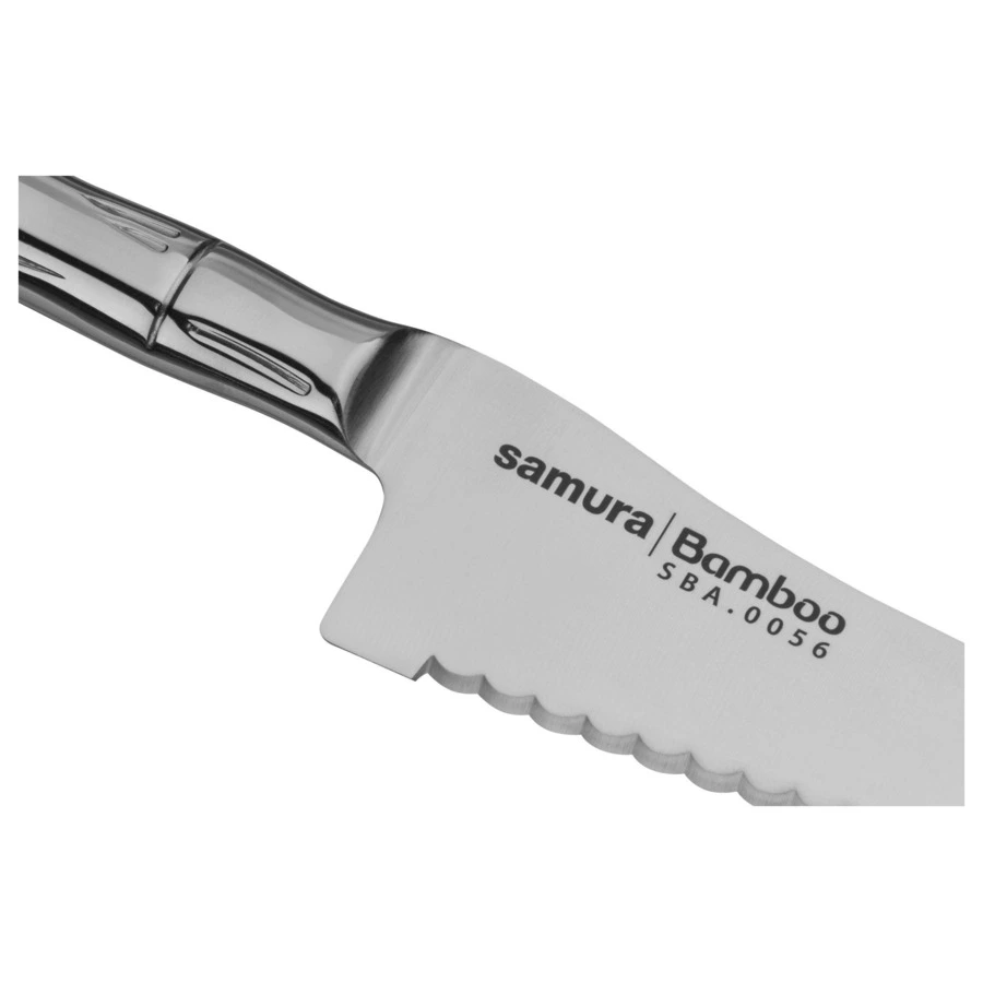 Нож для замороженных продуктов Samura Bamboo 18,8 см, сталь нержавеющая