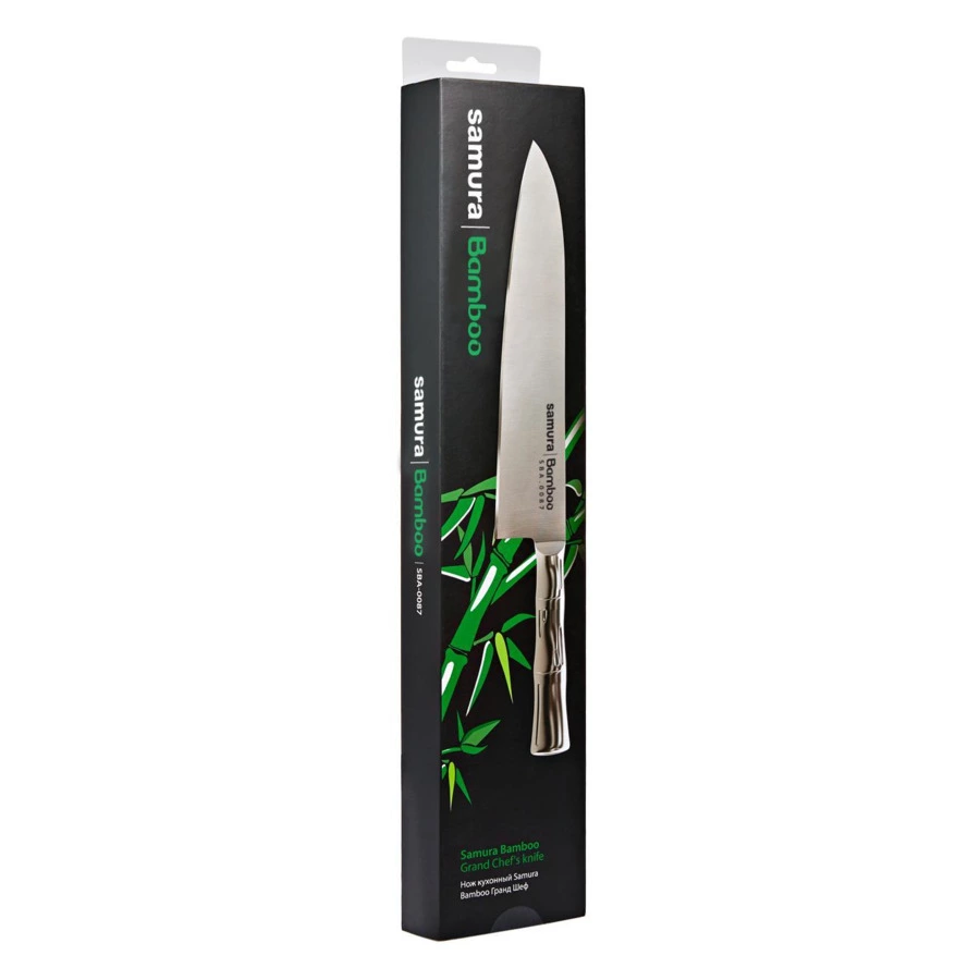 Нож кухонный Samura Bamboo Гранд Шеф 24 см, сталь нержавеющая