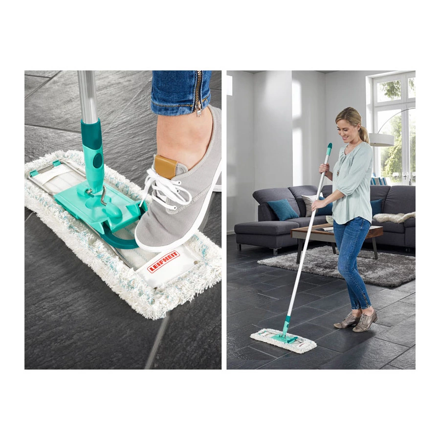 Швабра для пола с телескопической ручкой Leifheit HAUSREIN PROFI cotton plus