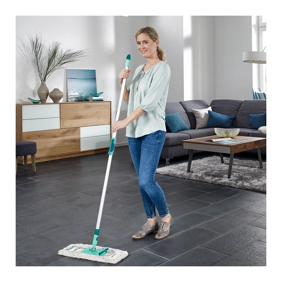 Швабра для пола с телескопической ручкой Leifheit HAUSREIN PROFI cotton plus