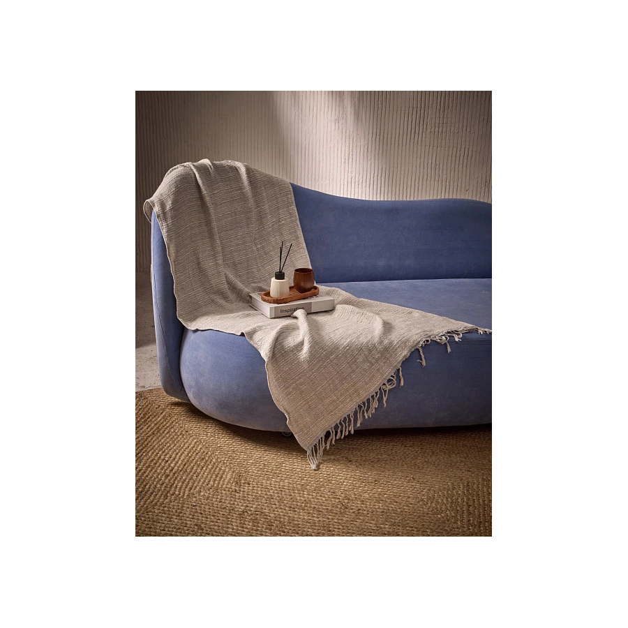 Плед из хлопка Imabari towel Japan 165х76 см, хлопок, голубой