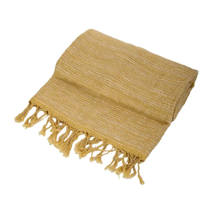 Плед из хлопка Imabari towel Japan 165х76 см, хлопок, желтый