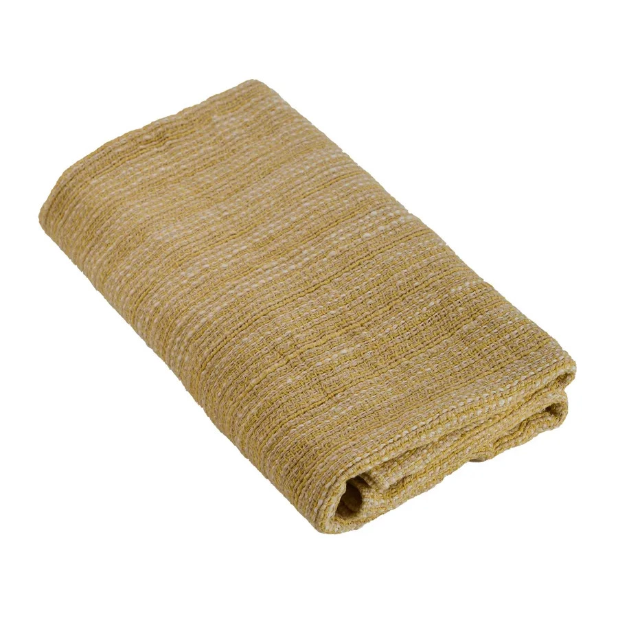 Плед из хлопка Imabari towel Japan 165х76 см, хлопок, желтый