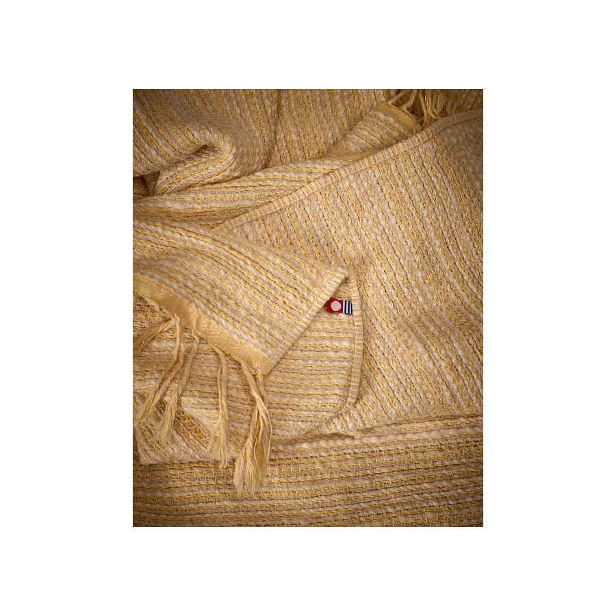 Плед из хлопка Imabari towel Japan 165х76 см, хлопок, желтый