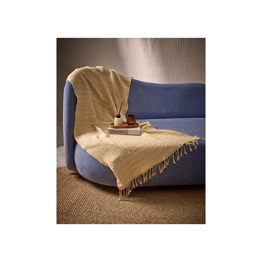 Плед из хлопка Imabari towel Japan 165х76 см, хлопок, желтый