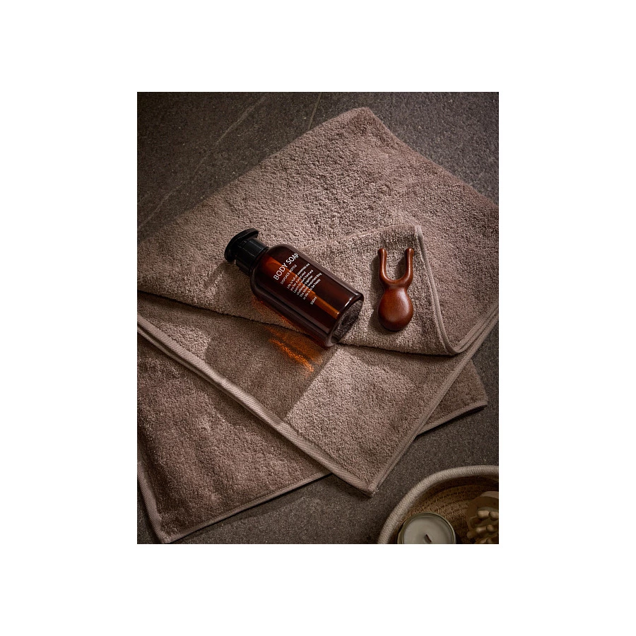 Полотенце для рук Imabari towel Japan Антистресс 32х32 см, хлопок, коричневый