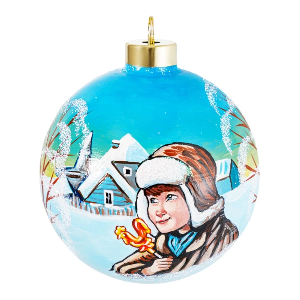 Набор елочных игрушек Decor de Table Мальчик Девочка 2 шт, стекло, п/к