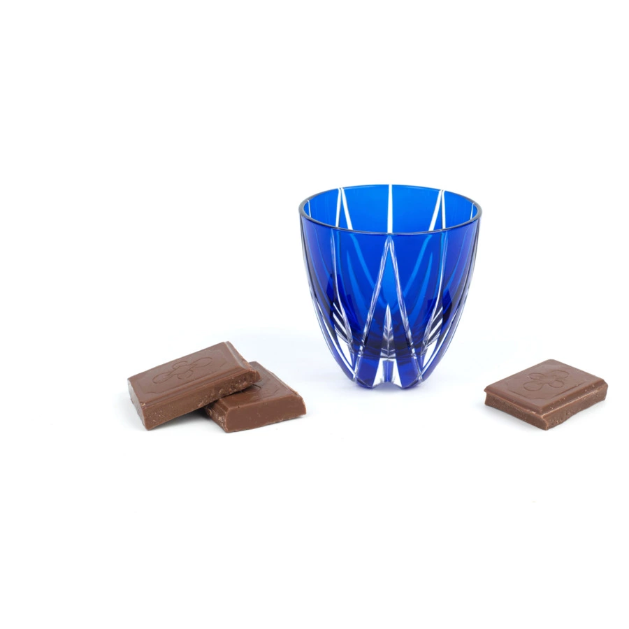 Рюмка Tajima Glass Мерцание звезды 75 мл, стекло, лазурная, белая шкатулка