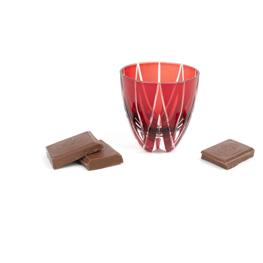 Рюмка Tajima Glass Мерцание звезды 75 мл, стекло, медно-красная, белая шкатулка