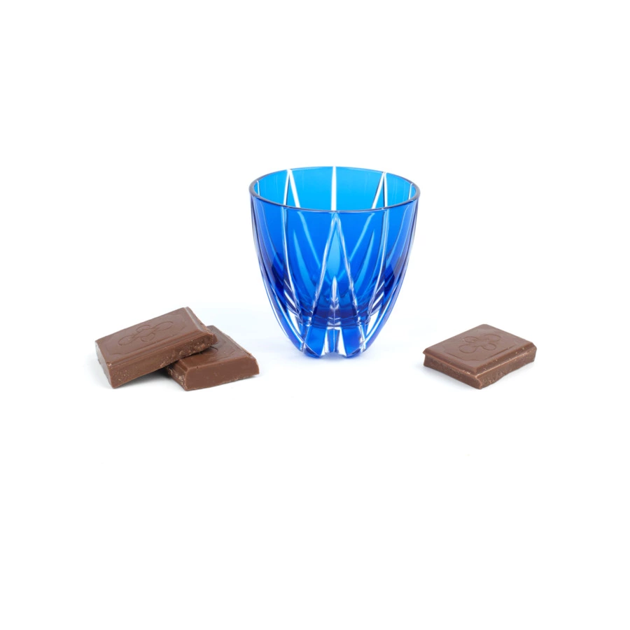 Рюмка Tajima Glass Мерцание звезды 75 мл, стекло, голубая, белая шкатулка