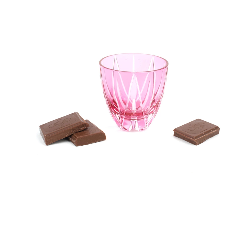 Рюмка Tajima Glass Мерцание звезды 75 мл, стекло, золотисто-красная, белая шкатулка