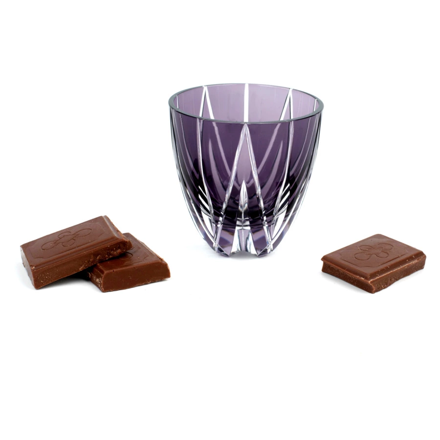 Рюмка Tajima Glass Мерцание звезды 75 мл, стекло, фиолетовая, белая шкатулка
