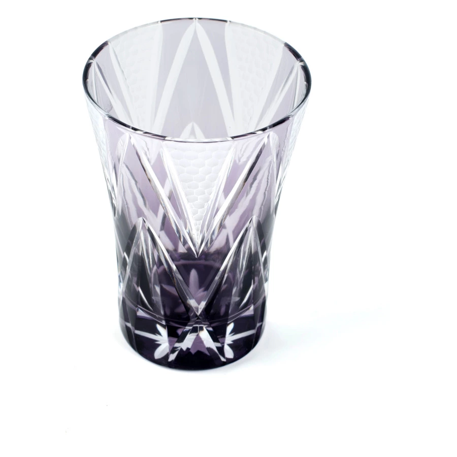 Стакан Tajima Glass Звездные грани 240 мл, стекло, фиолетовый, деревянная коробка