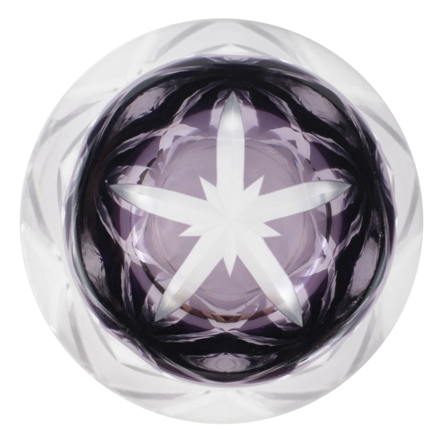 Стакан Tajima Glass Звездные грани 240 мл, стекло, фиолетовый, деревянная коробка