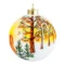 Игрушка елочная Decor de Table Шар Солнечная лошадка 10 см, стекло, п/к