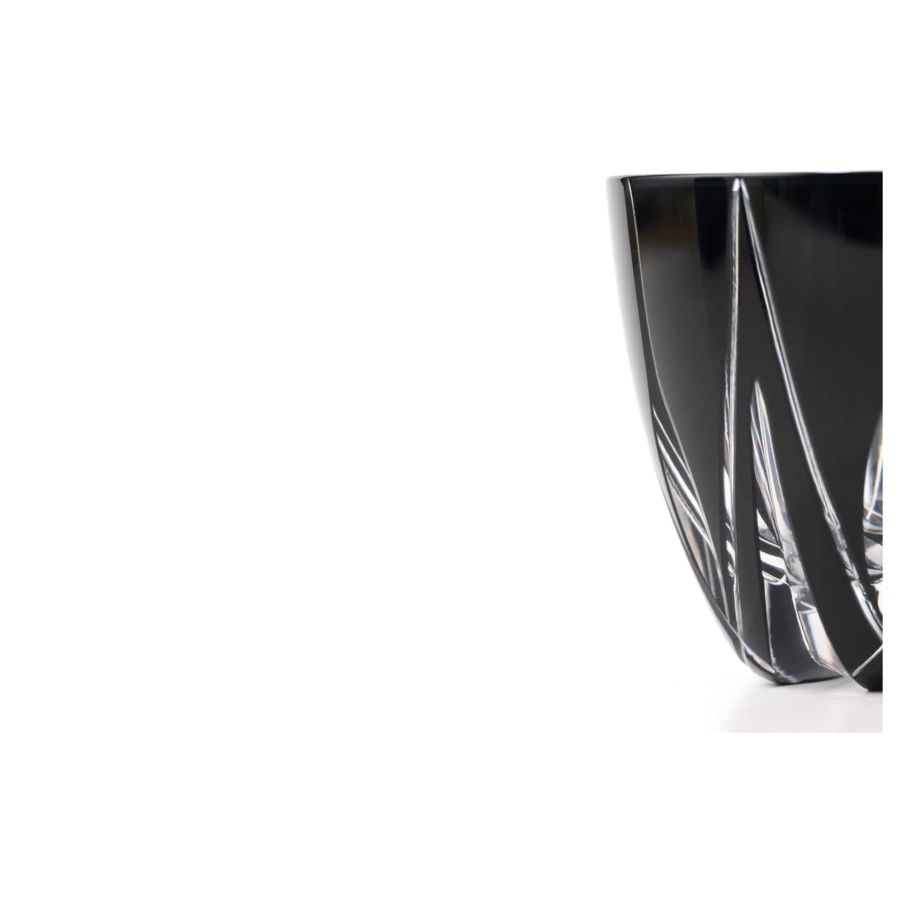 Рюмка Мерцание звезды Tajima Glass 75 мл, стекло, черная, в белой шкатулке